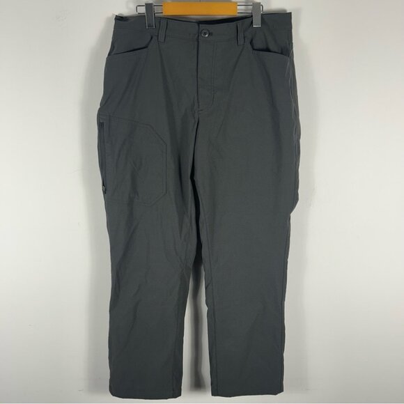 💕 Eddie Bauer fleece lined Men's Gray winter Pants 36x32 - Picture 1 of 9